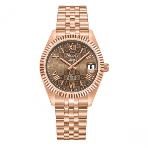Alexandre Christie AC 5013 Rosegold Brown Computer Dial MAN MDBRGBO3